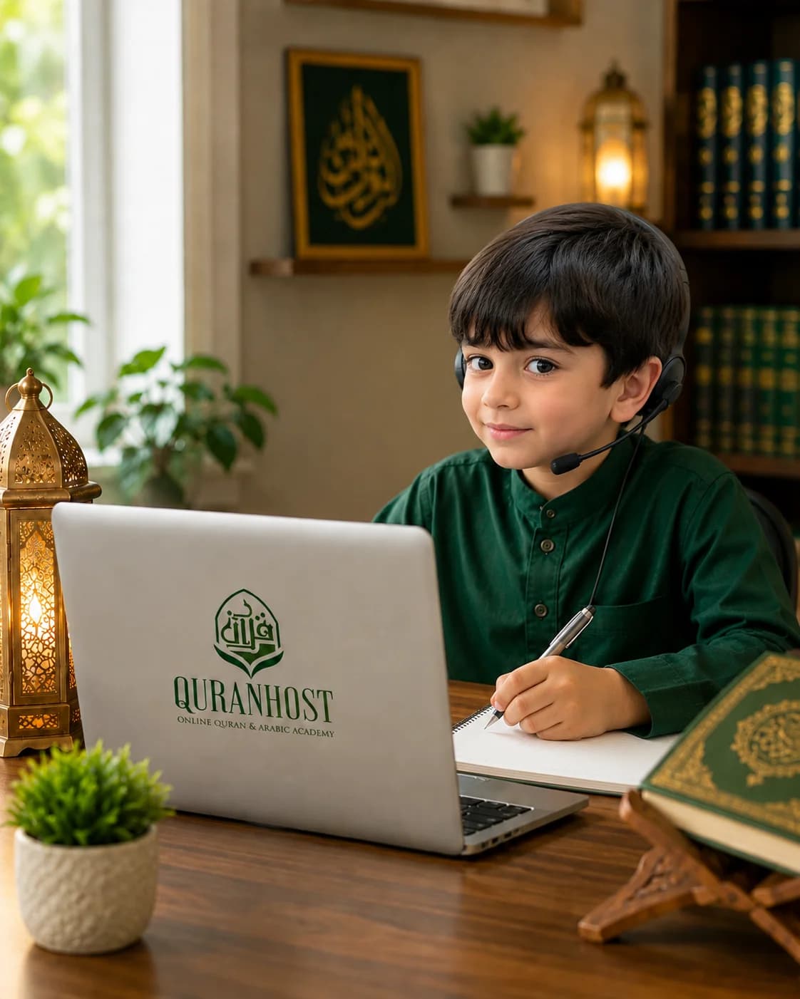 Children learning Quran online with a certified tutor